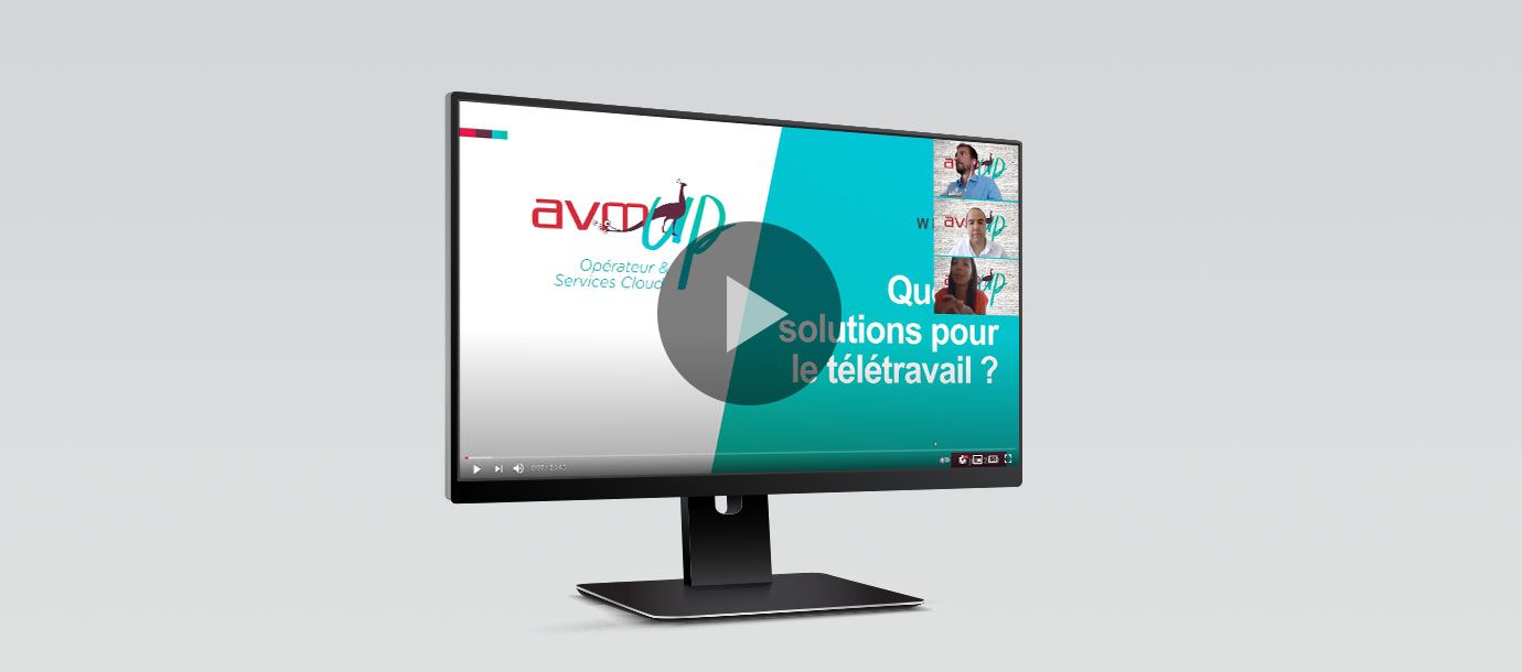 Webinar vidéo présentant les solutions de communication et de collaboration utiles en télétravail