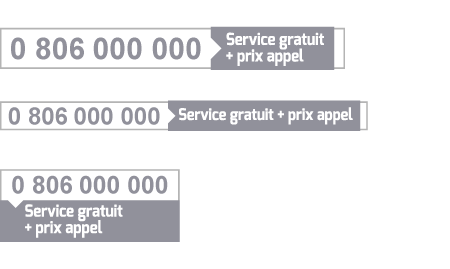 Modèles de cartouches verts numéros SVA à tarification gratuite